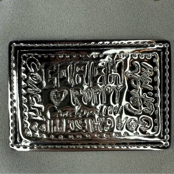 Coach Poppy Limited Edition BELLA Fringe Suede Shoulder Bag 16734 UNICORN! - Picture 15 of 15